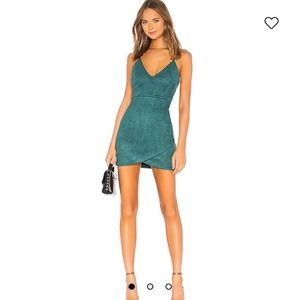 Superdown green mini dress XS